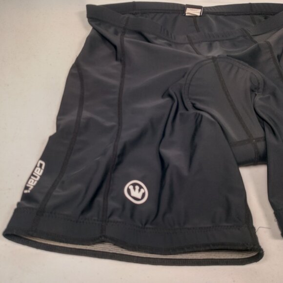 Canari Cycling Shorts Men XL Black Padded Stretch Nylon Spandex Bike Athletic - Picture 10 of 16